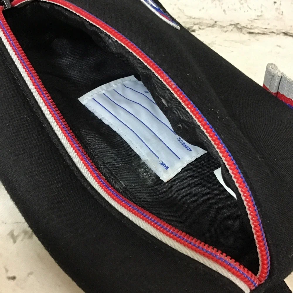 Champion‎ Big C Fanny Pack Neoprene Waist Pack Bum Bag Black Insulated